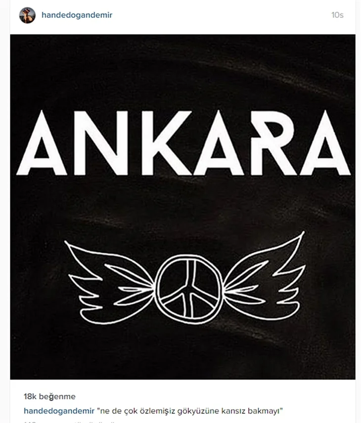 Ünlülerin Ankara'daki terör saldırısına tepkileri