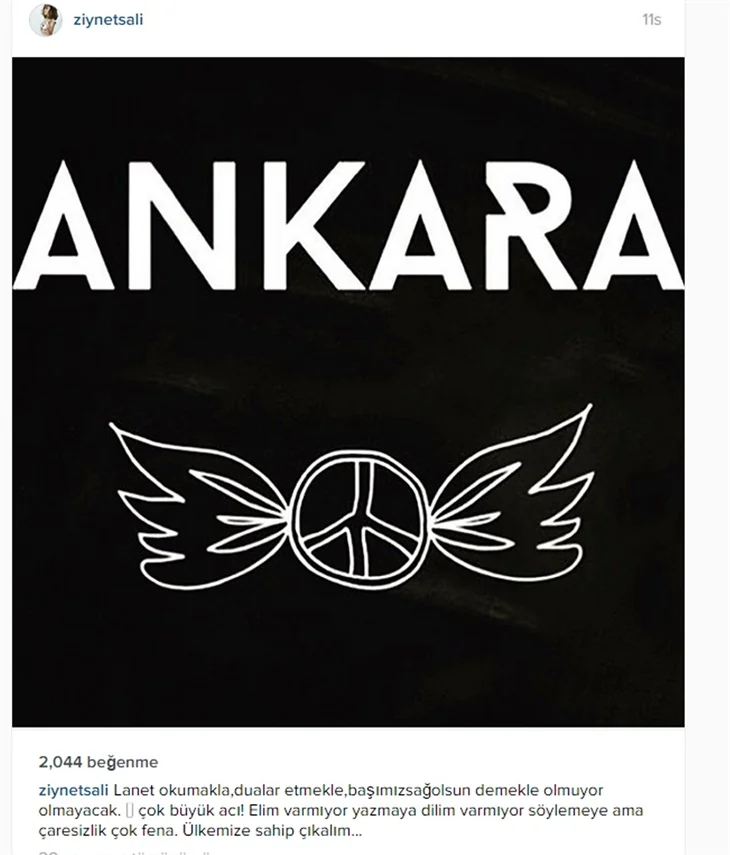 Ünlülerin Ankara'daki terör saldırısına tepkileri