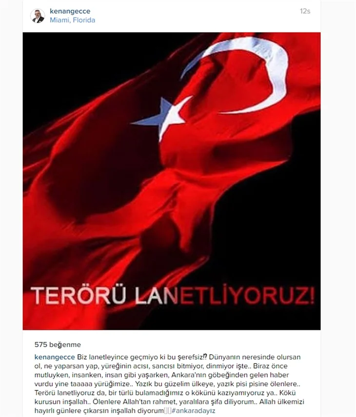 Ünlülerin Ankara'daki terör saldırısına tepkileri