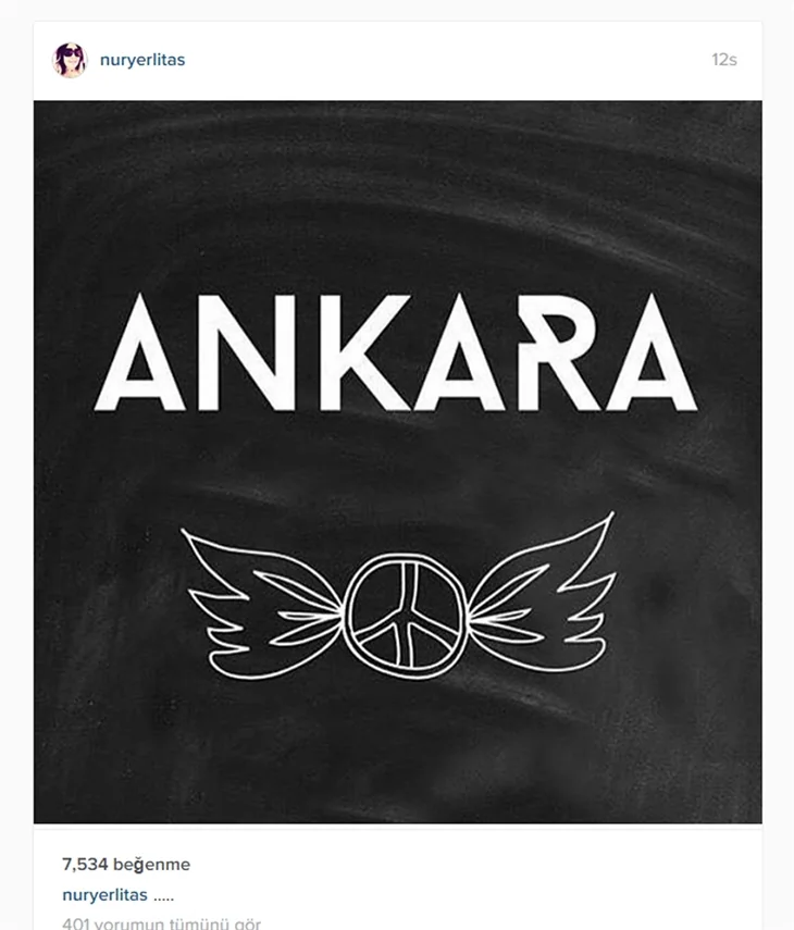 Ünlülerin Ankara'daki terör saldırısına tepkileri