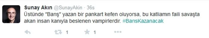 Ünlülerin Ankara'daki terör saldırısına tepkileri