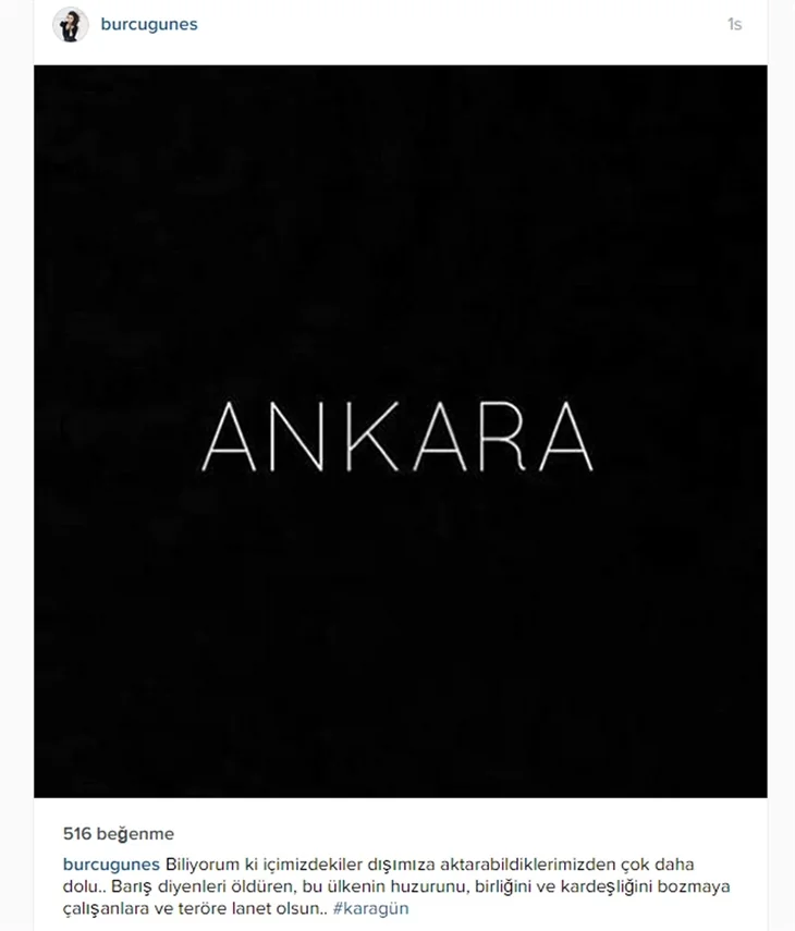 Ünlülerin Ankara'daki terör saldırısına tepkileri