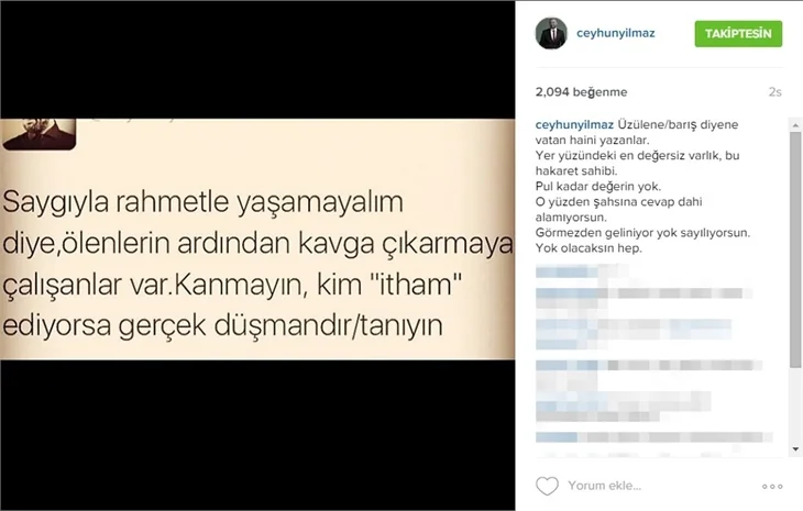 Ünlülerin Ankara'daki terör saldırısına tepkileri