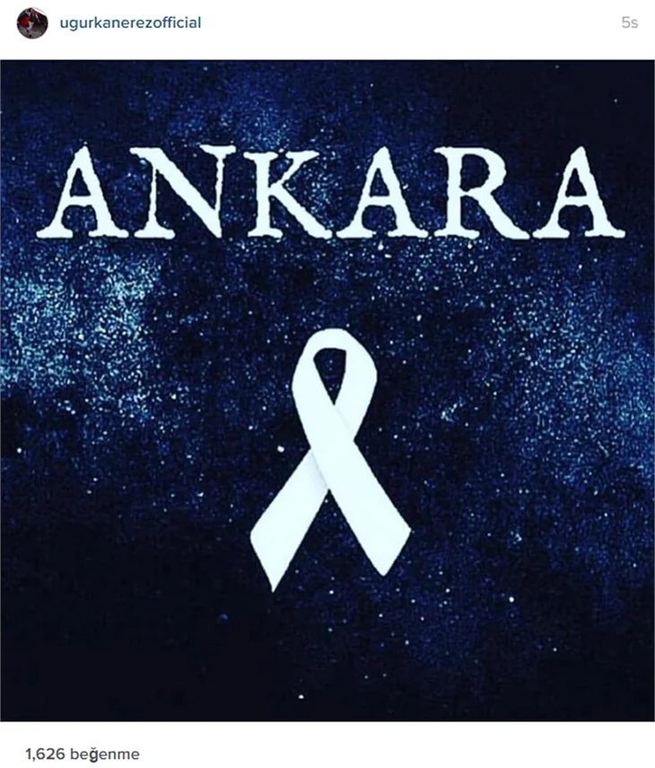 Ünlülerin Ankara'daki terör saldırısına tepkileri