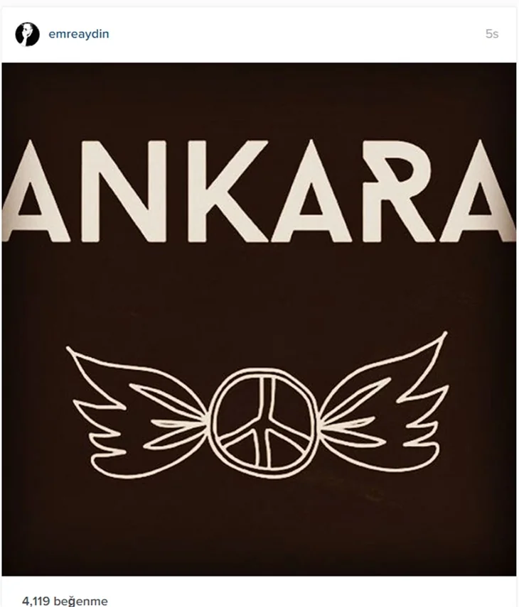 Ünlülerin Ankara'daki terör saldırısına tepkileri