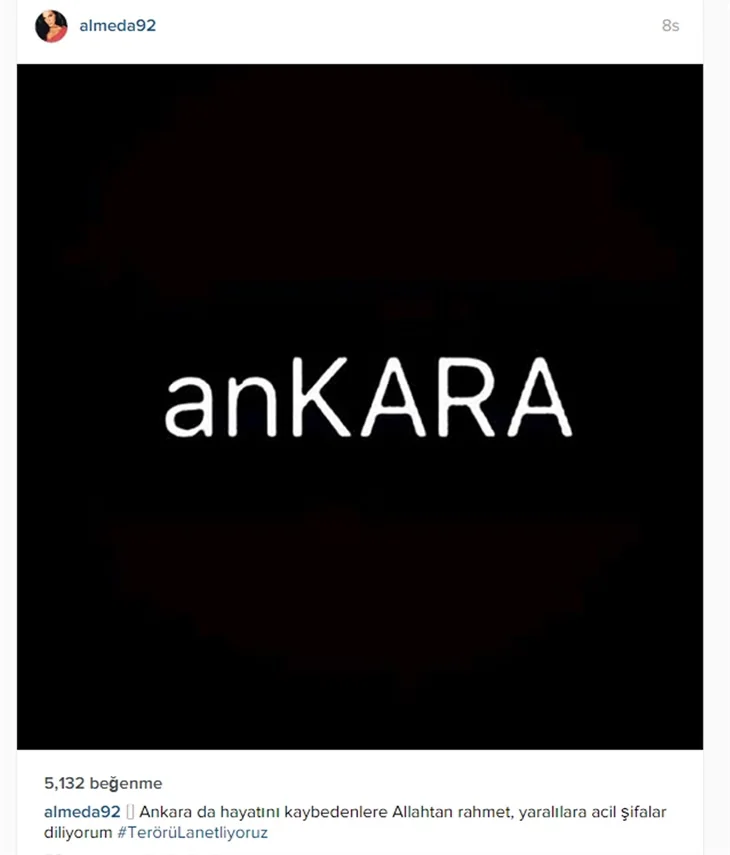 Ünlülerin Ankara'daki terör saldırısına tepkileri