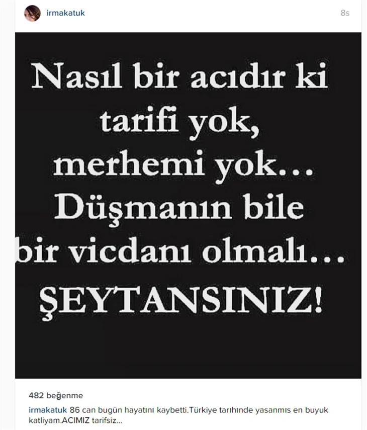 Ünlülerin Ankara'daki terör saldırısına tepkileri