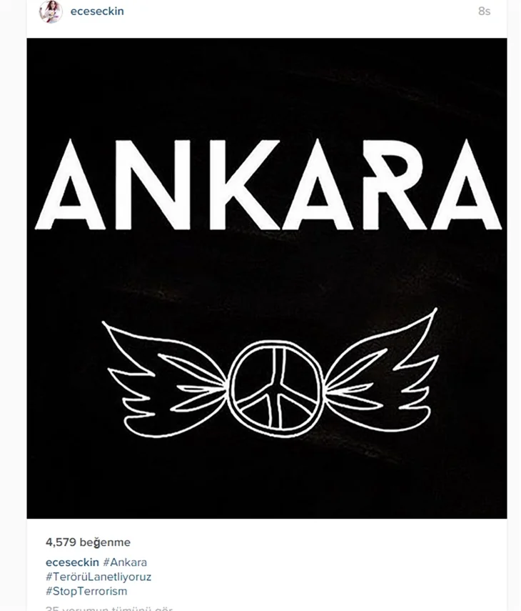 Ünlülerin Ankara'daki terör saldırısına tepkileri