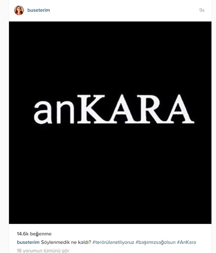 Ünlülerin Ankara'daki terör saldırısına tepkileri