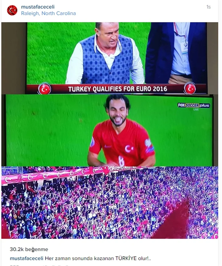 Ünlülerden Milli Takıma tebrik mesajları