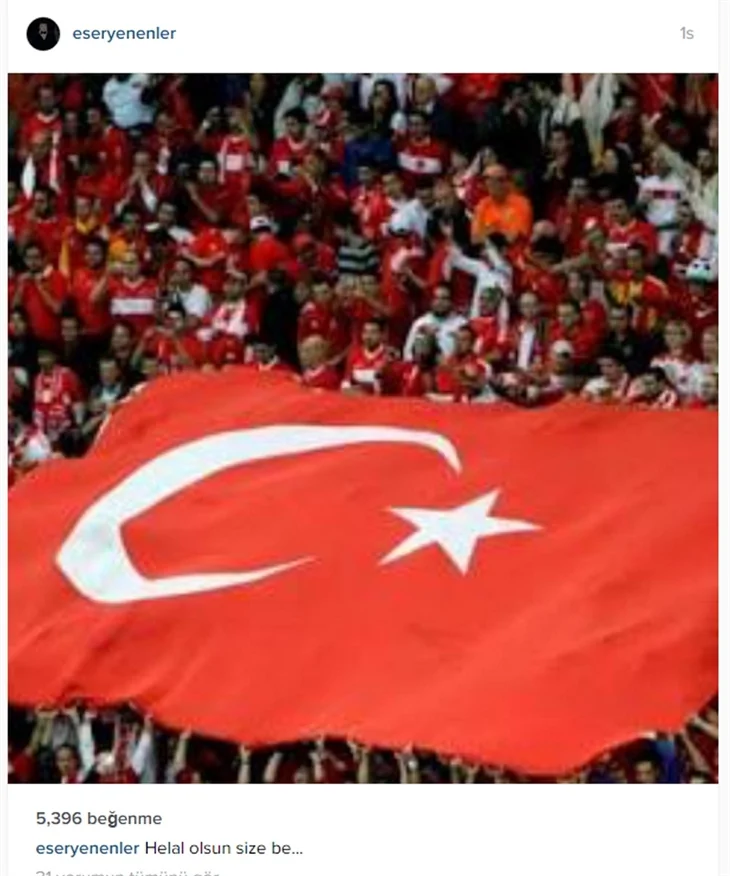 Ünlülerden Milli Takıma tebrik mesajları