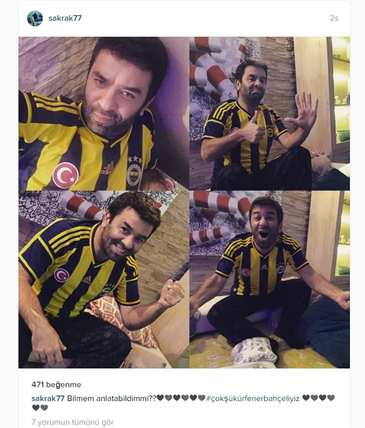 Ünlülerin "derbi" sonrası sosyal medya paylaşımları