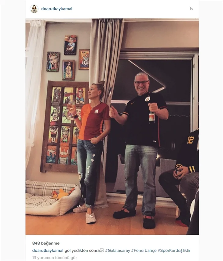 Ünlülerin "derbi" sonrası sosyal medya paylaşımları