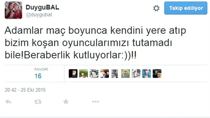 Ünlülerin "derbi" sonrası sosyal medya paylaşımları