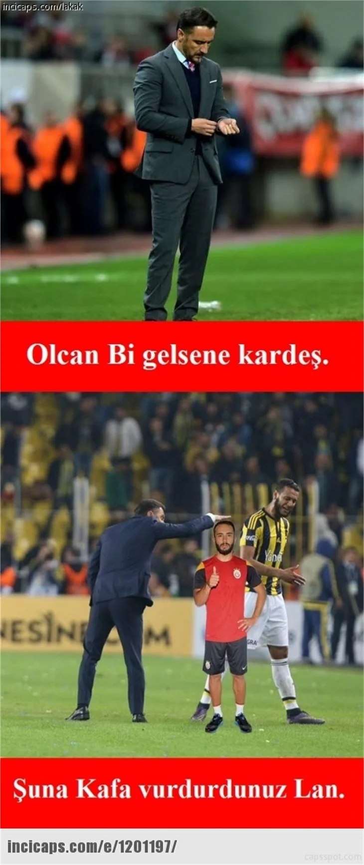 Fenerbahçe-Galatasaray derbisinin olay capsleri