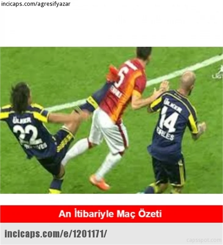 Fenerbahçe-Galatasaray derbisinin olay capsleri