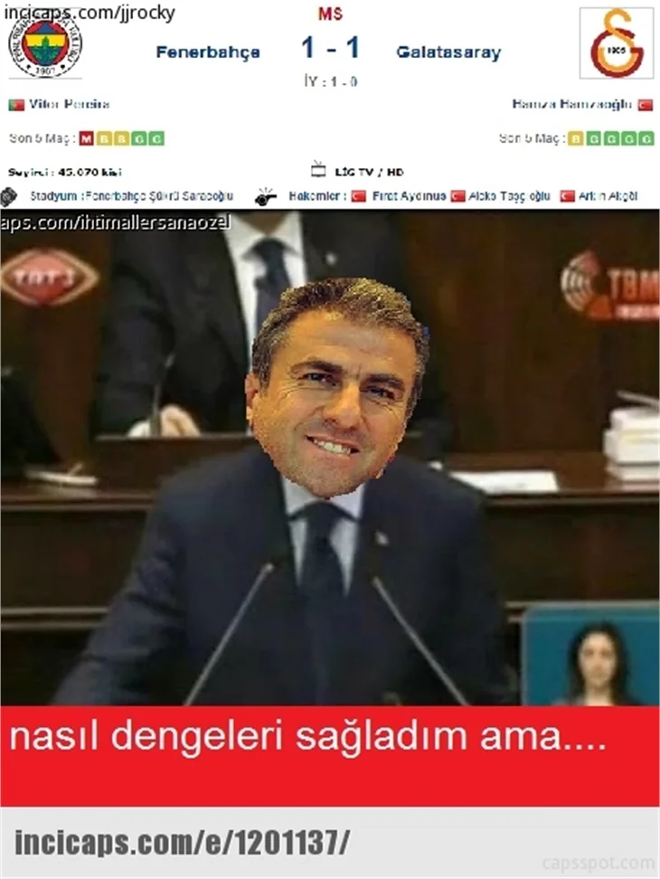 Fenerbahçe-Galatasaray derbisinin olay capsleri
