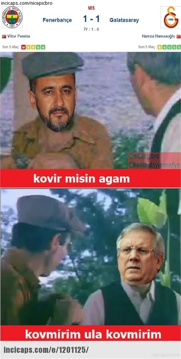 Fenerbahçe-Galatasaray derbisinin olay capsleri