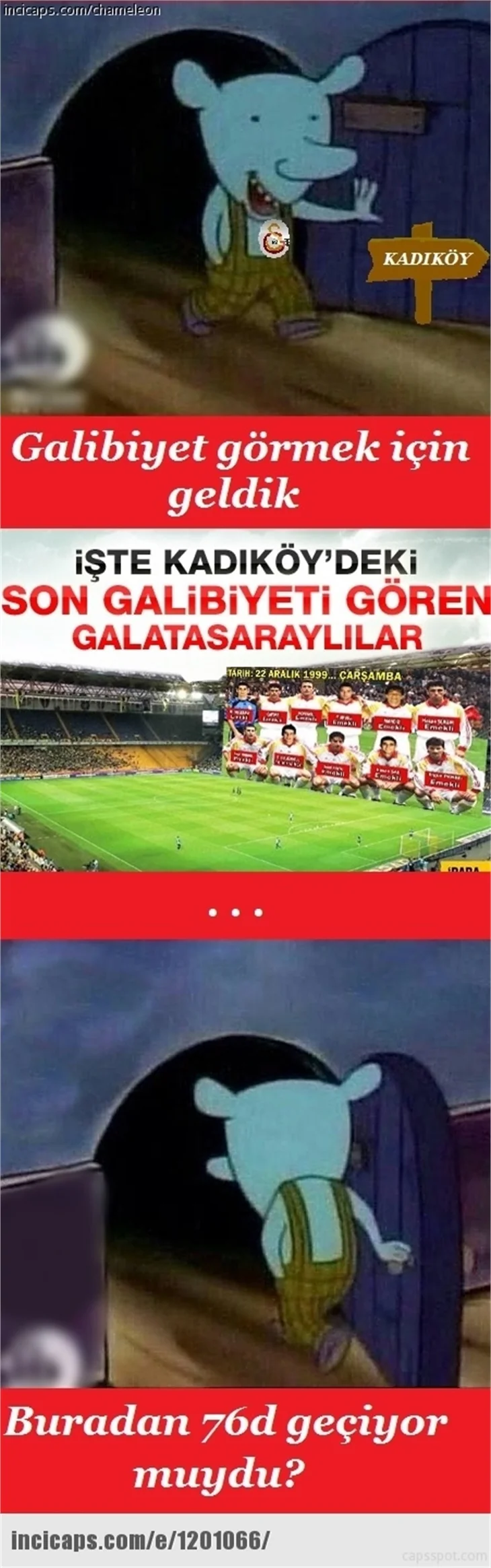 Fenerbahçe-Galatasaray derbisinin olay capsleri
