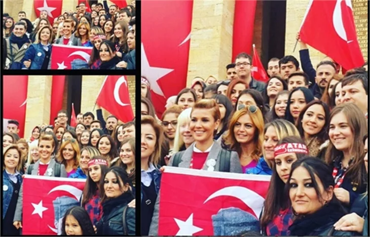 Gülben Ergen, Anıtkabir'de!