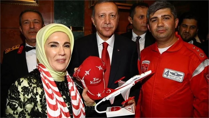 Cumhurbaşkanlığı Sarayı'ndaki resepsiyondan kareler