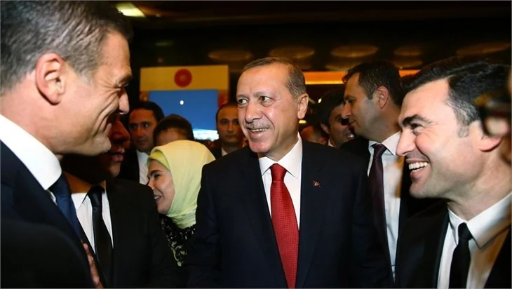 Cumhurbaşkanlığı Sarayı'ndaki resepsiyondan kareler
