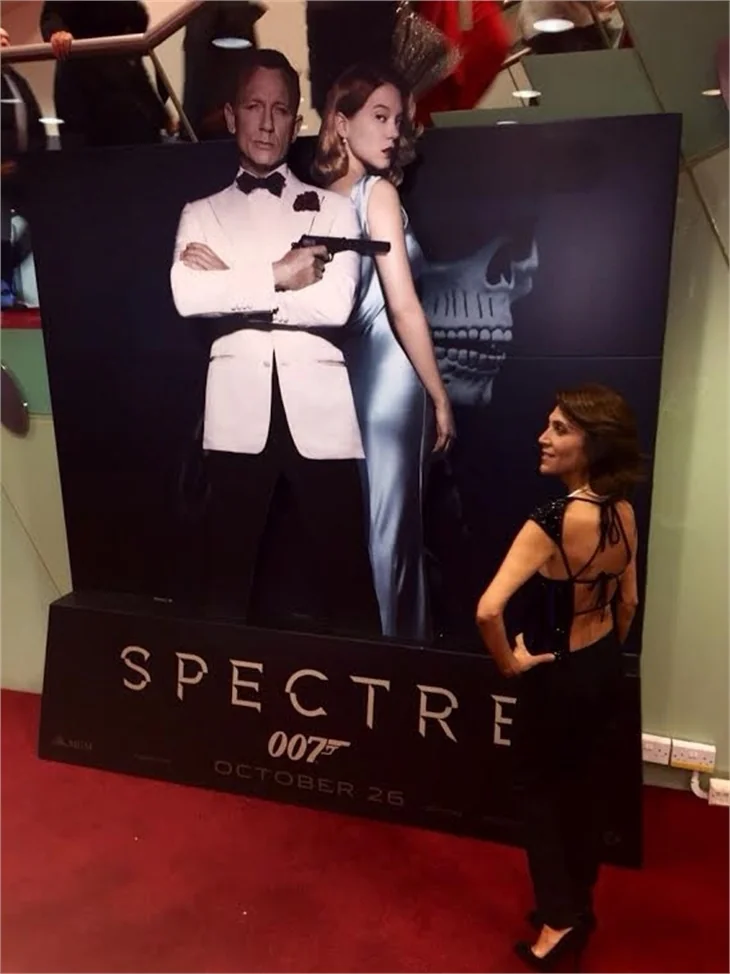 James Bond'un galasına katıldı!