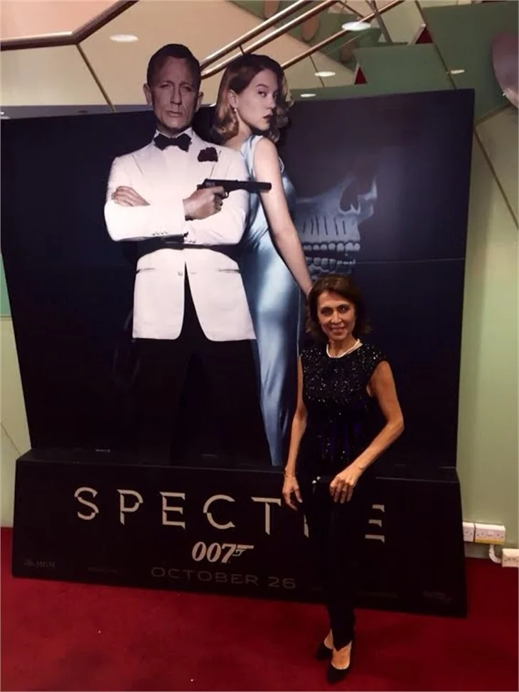 James Bond'un galasına katıldı!