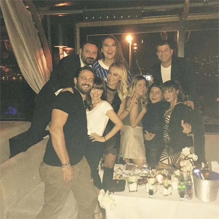 Demet Akalın ve Okan Kurt'un partisine ünlü akını