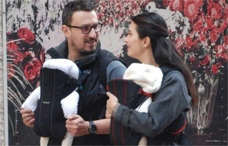 Tuba Büyüküstün ve Onur Saylak çiftin'in ikizlerinin yeni hali!
