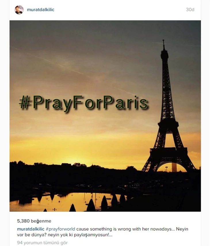 Ünlülerden Paris katliamına tepkiler