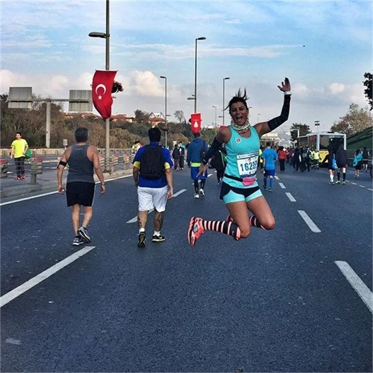 Ünlüler İstanbul Maratonu'nda..