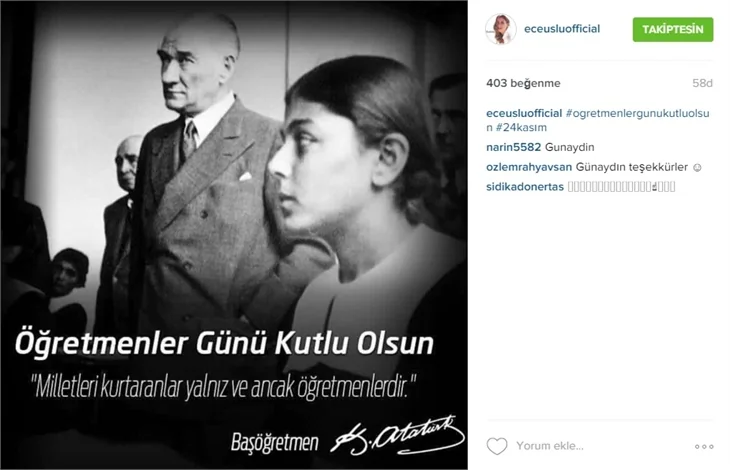 Ünlülerin 24 Kasım Öğretmenler Günü paylaşımları!