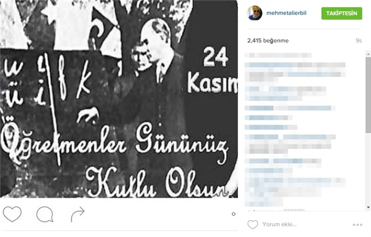 Ünlülerin 24 Kasım Öğretmenler Günü paylaşımları!