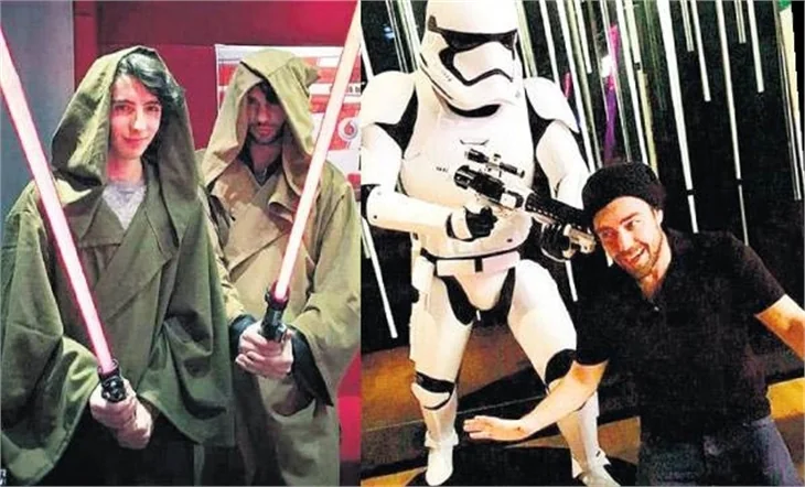 “Star Wars”un özel gösterimine ünlü akını!