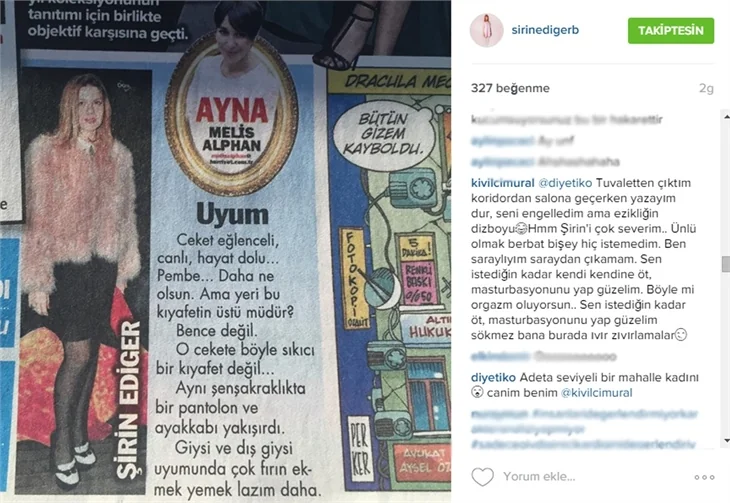 Kıvılcım Ural: Sen istediğin kadar kendi kendine öt!