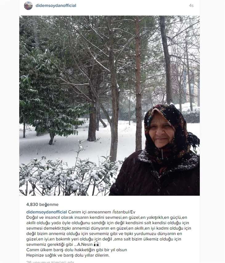 Ünlülerin yeni yıl paylaşımları!
