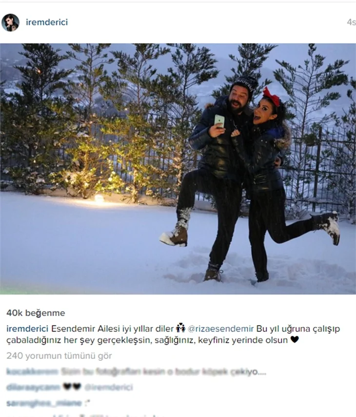 Ünlülerin yeni yıl paylaşımları!