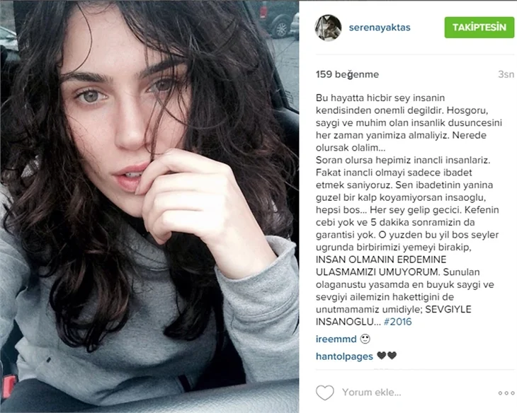 Ünlülerin yeni yıl paylaşımları!