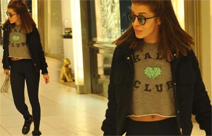 Selin Şekerci soğuğa karşı!
