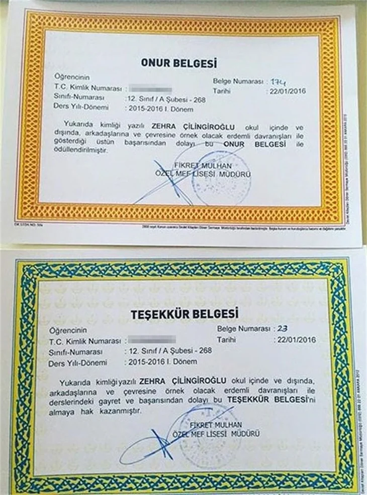 Ünlülerden 'karne günü' fotoğrafları