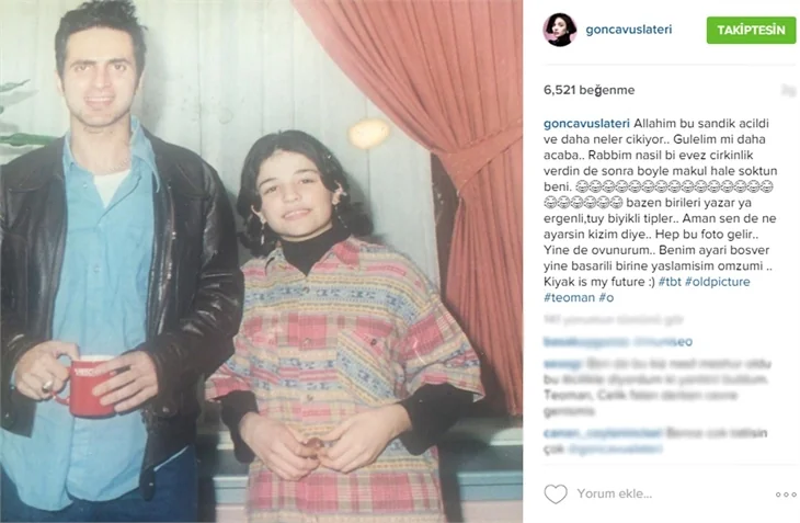 Gonca Vuslateri’den olay paylaşımlar!