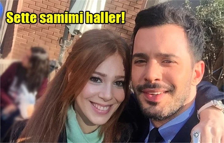Barış Arduç ve Elçin Sangu'nun set hali