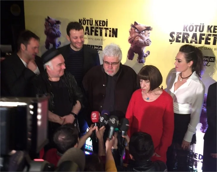 Kötü Kedi Şerafettin filminin galasına ünlü akını