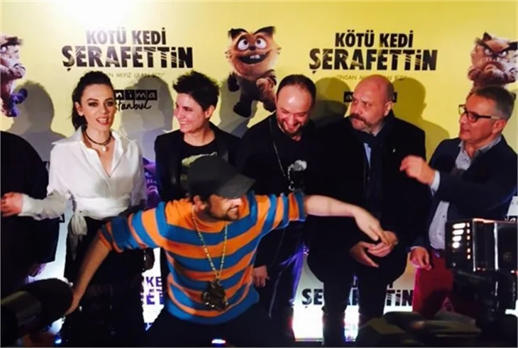 Kötü Kedi Şerafettin filminin galasına ünlü akını
