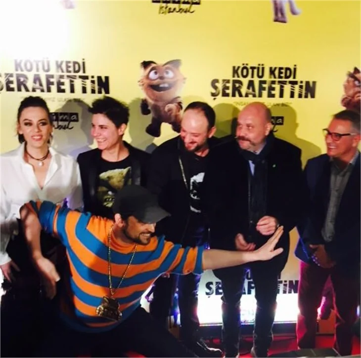 Kötü Kedi Şerafettin filminin galasına ünlü akını