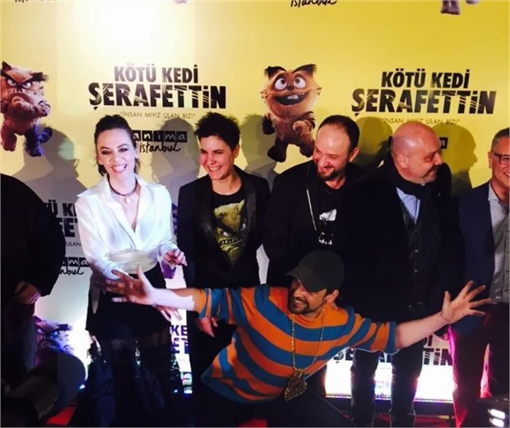Kötü Kedi Şerafettin filminin galasına ünlü akını