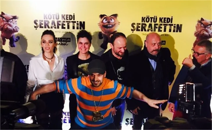 Kötü Kedi Şerafettin filminin galasına ünlü akını
