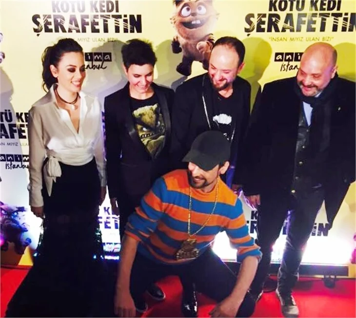 Kötü Kedi Şerafettin filminin galasına ünlü akını