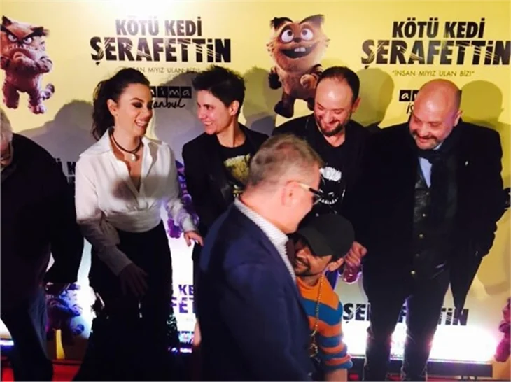 Kötü Kedi Şerafettin filminin galasına ünlü akını